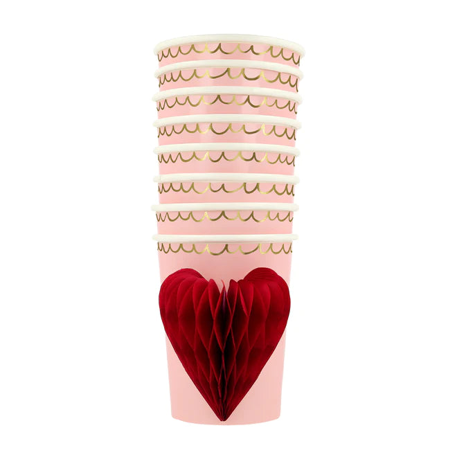Heart Honeycomb Decorations – Pink Antlers
