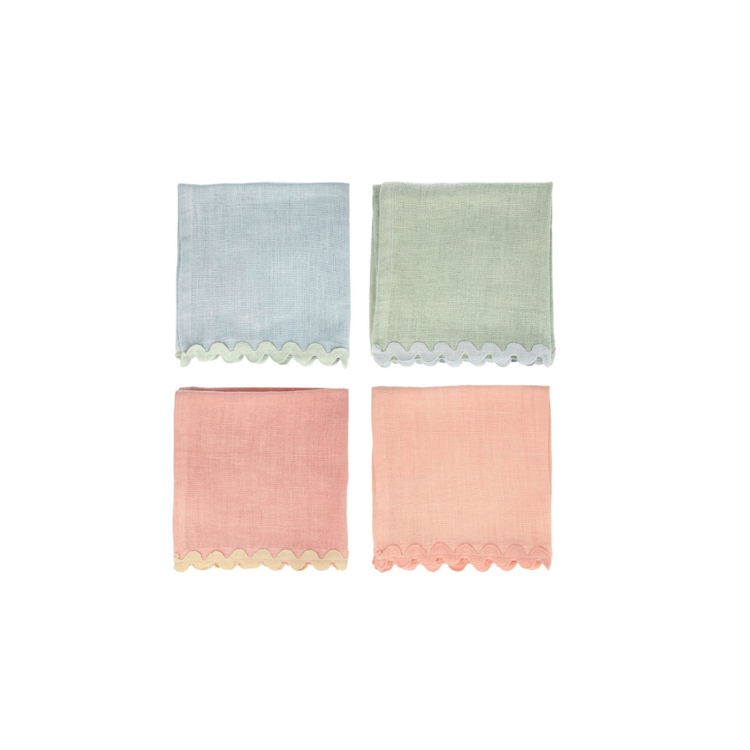 Pastel Cloth Napkins (set of 4) – Pink Antlers