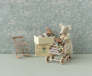 Blue Sleepy Wakey Baby Mouse in Matchbox