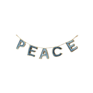 Peace Holiday Garland