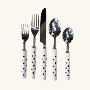 Polka Dot Silverware Set