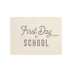 Neutral First Day of School Banner