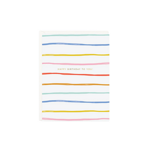 Birthday Stripes Card