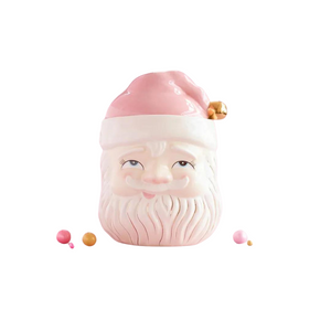 Pink Papa Noel Cookie Jar