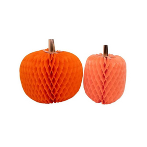 Giant Honeycomb Pumpkins (set of 2)