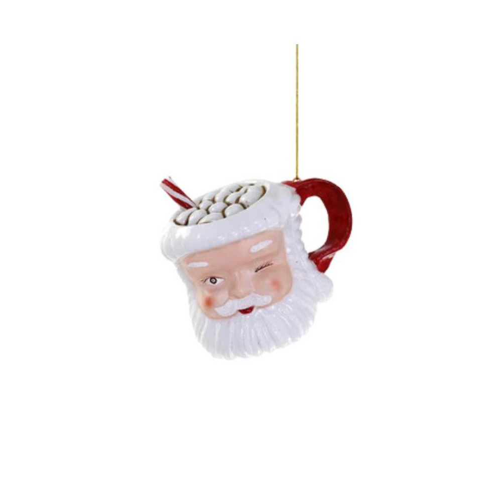 Vintage Santa Mug Ornament