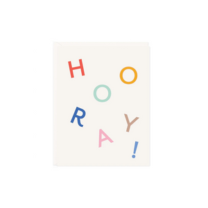 'Hooray' Letters Card