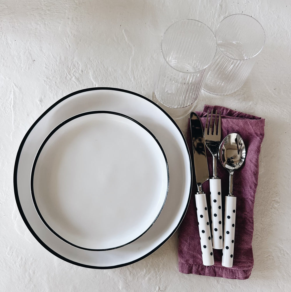 Polka Dot Silverware Set