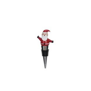 Glass Holiday Wine Stopper