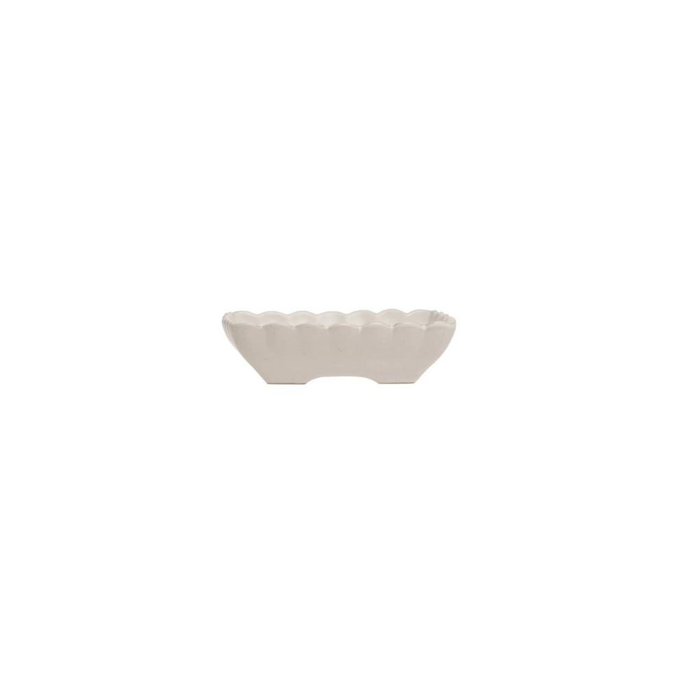 Scalloped Square Bowl