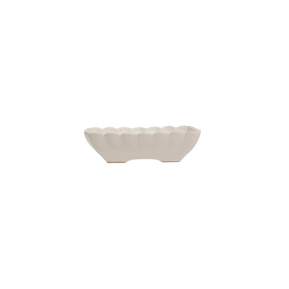 Scalloped Square Bowl