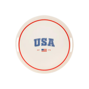 USA Flag Bamboo Tray