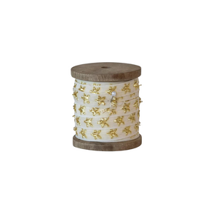 Gold Star Fabric Ribbon