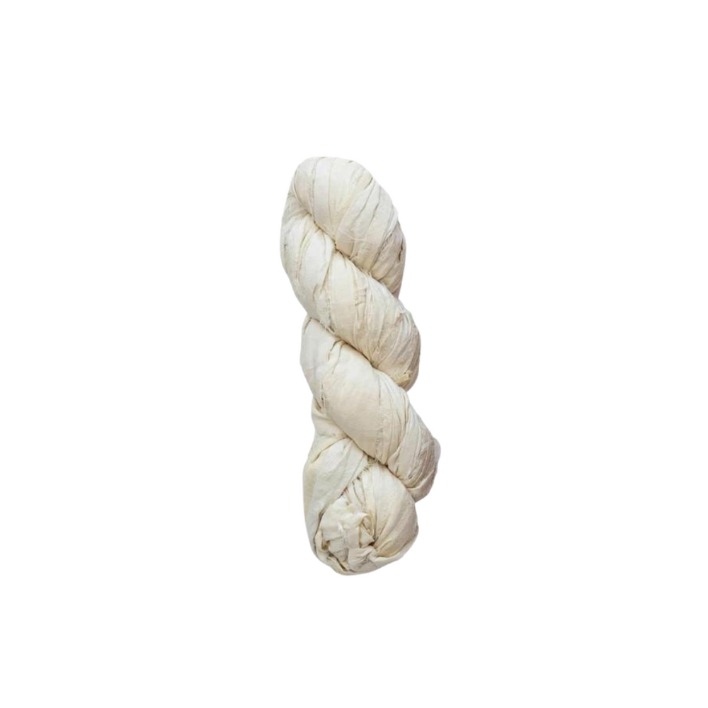 Ivory Torn Silk Ribbon