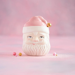 Pink Papa Noel Cookie Jar