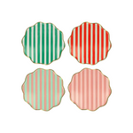 Festive Stripe Dinner Plates