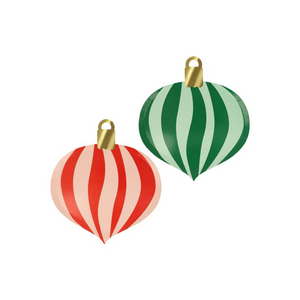 Striped Ornament Plates