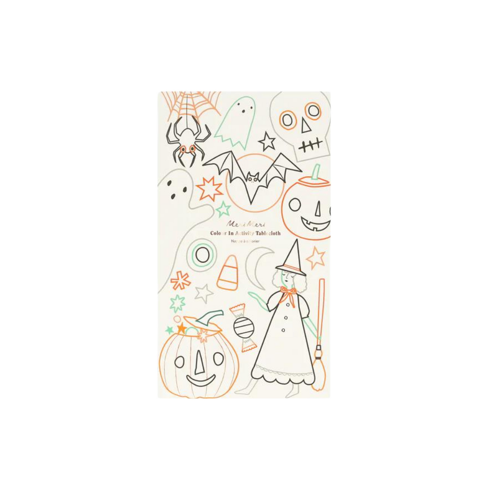 Halloween Coloring Tablecloth