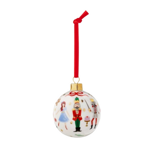 Nutcracker Porcelain Ornament