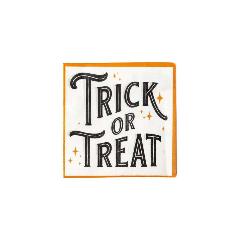 'Trick or Treat' Cocktail Napkins