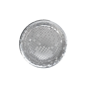 Silver Disco Ball Plates