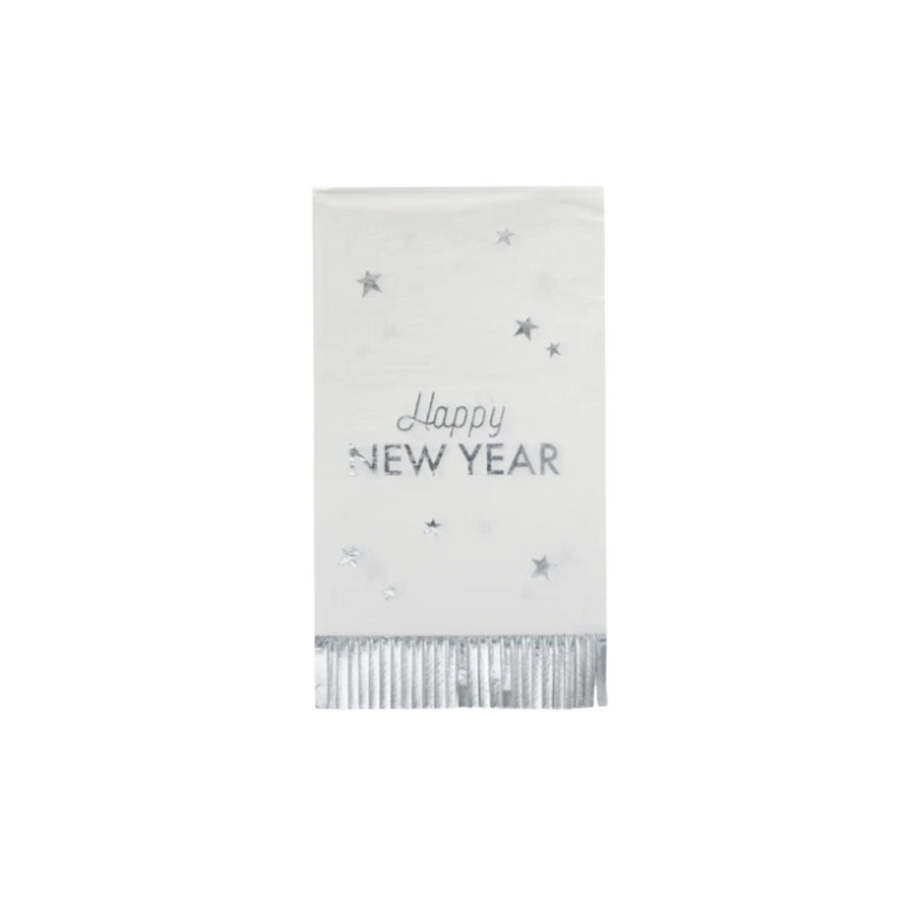 Happy New Year Fringed Napkins