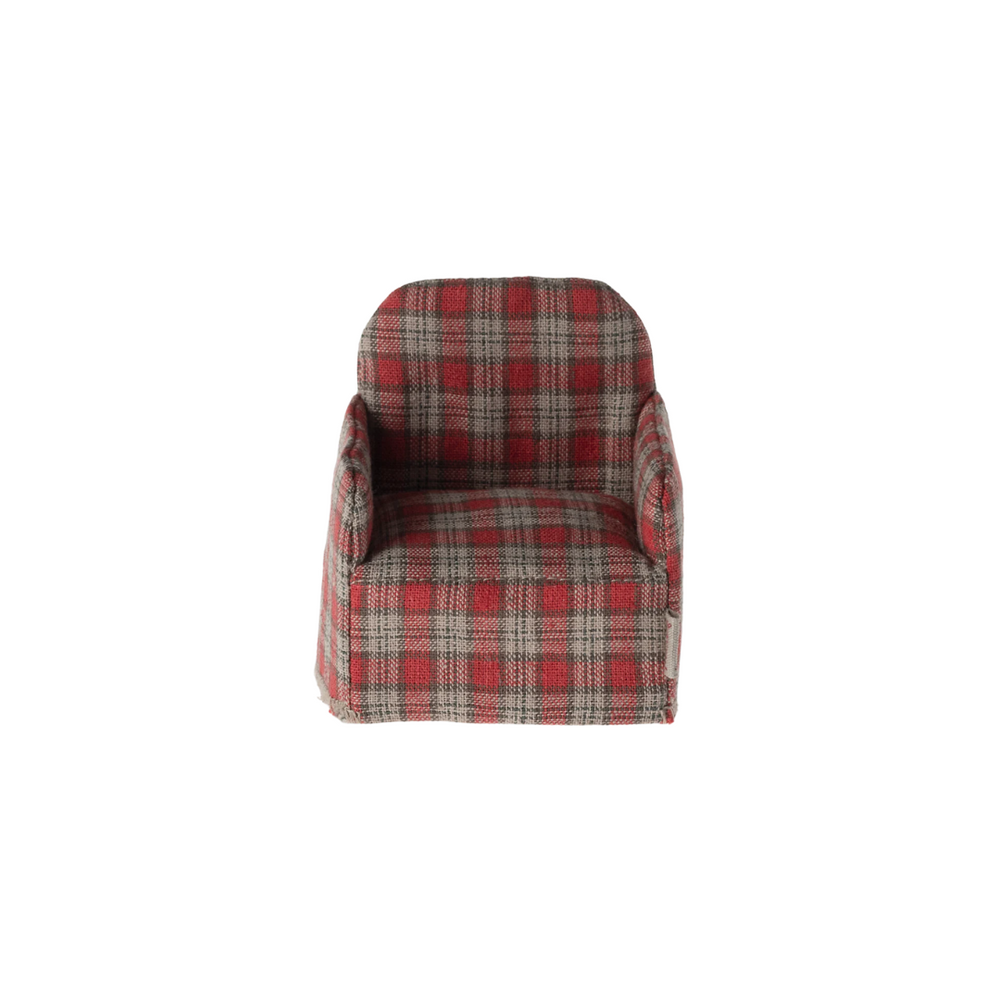 Red Plaid Mouse Chair