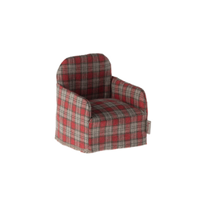 Red Plaid Mouse Chair