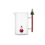 Glass Santa Pitcher