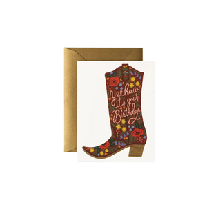 Birthday Boot Card