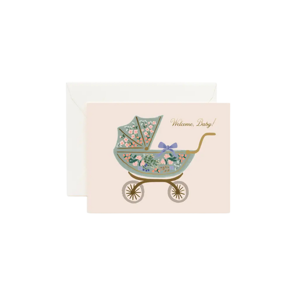 Floral Pram Card