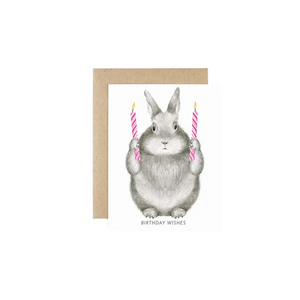 Birthday Wishes Bunny Card