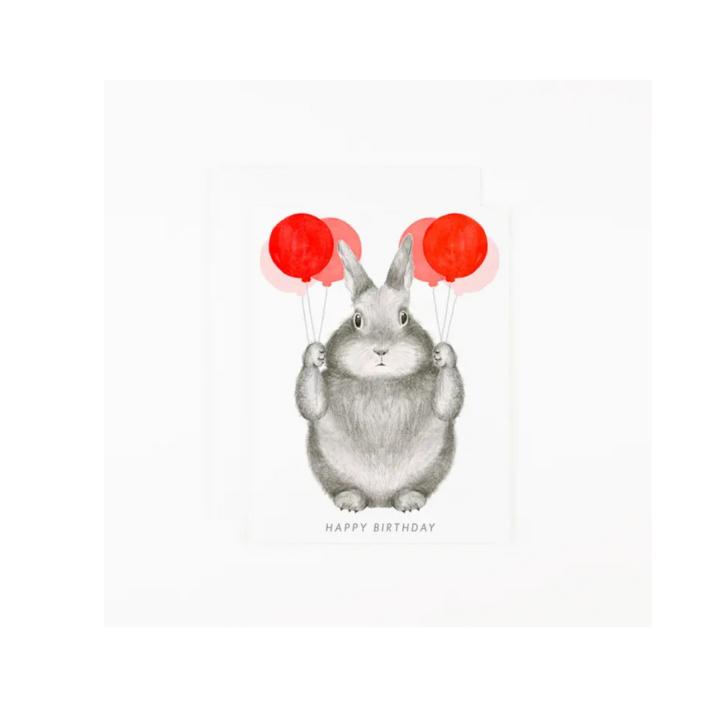 Graphite Bunny Card