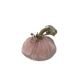 Pale Pink Velvet Pumpkin