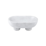 White Marble Footed Bowl