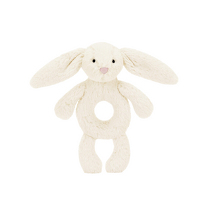 Bashful Cream Bunny Ring & Rattle