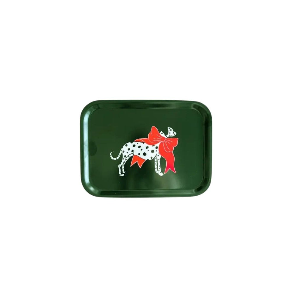 Dalmatian with Bow Tray