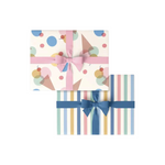 Ice Cream & Cool Beach Stripe Wrapping Sheets