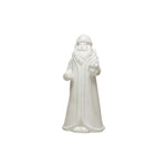 White Stoneware Santa