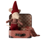 Baby Christmas Mouse with Suitcase