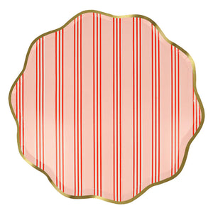 Festive Stripe Dinner Plates