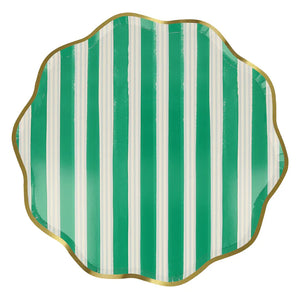 Festive Stripe Dinner Plates