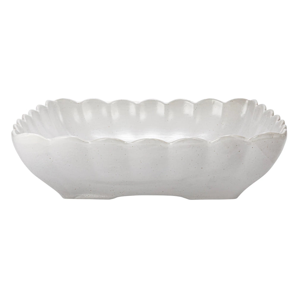 Scalloped Square Bowl