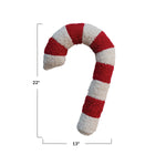 Candy Cane Shaped Pillow