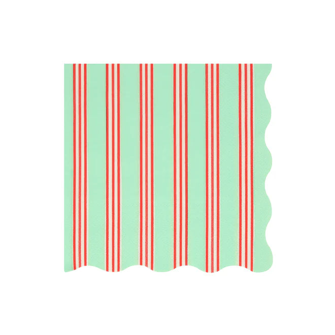 Festive Stripe Large Napkins