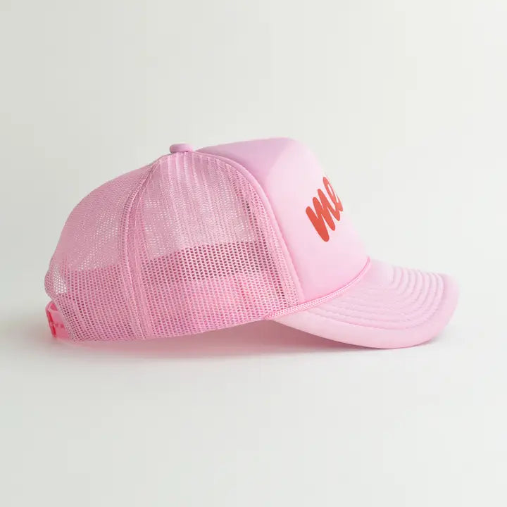 Merry Trucker Pink Hat