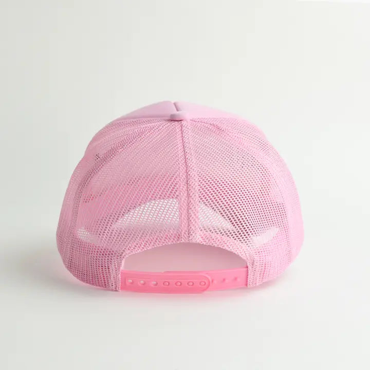 Merry Trucker Pink Hat