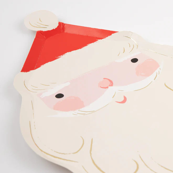 Jolly Christmas Santa Plates