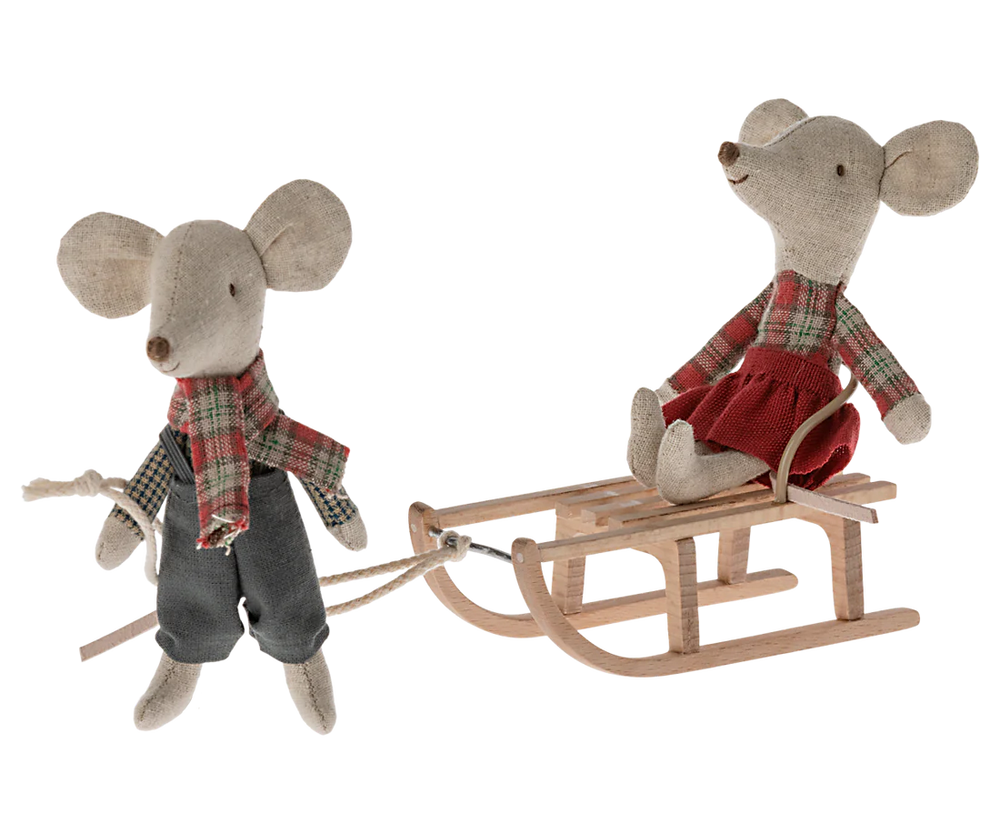 Wooden Mouse Sled