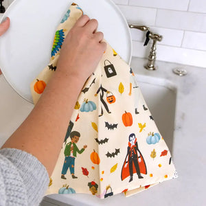 Trick-Or-Treaters Kitchen Towel